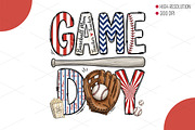 Baseball Mom Game Day PNG, an Illustration by OK Design (Thumbnail 1 of 4)