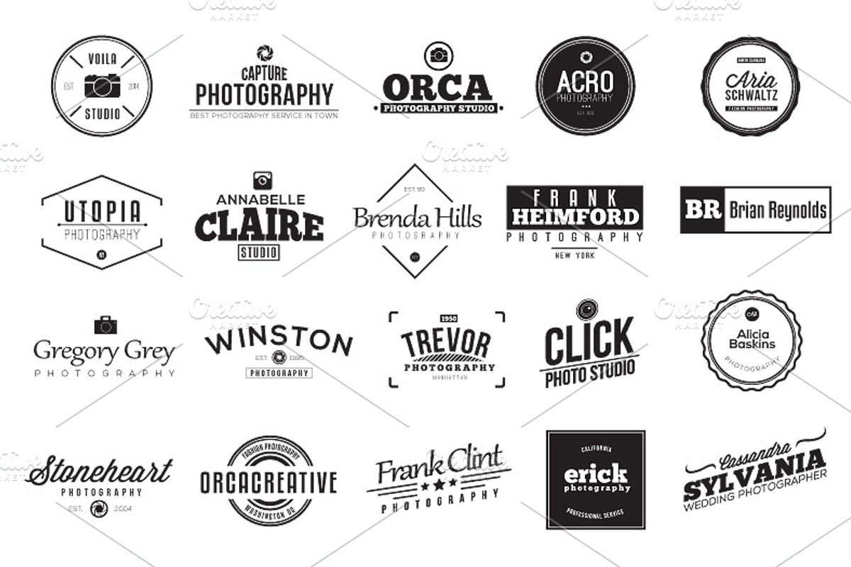 Vintage Photography Logo Badge, a Branding & Logo Template by ORCA Creative Store (Photo 2 of 5)