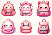 School Cute Bag Sublimation Clipart, an Illustration by Libby Wishes (Thumbnail 3 of 6)