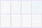 Ultimate Notebook Paper Bundle Canva, a Stationery Template by Mustafiz (Thumbnail 2 of 9)