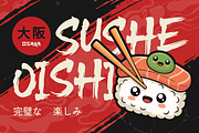 Toshira – Japanese Brush Display, a Handwritten Font by MaikoHatta (Thumbnail 7 of 7)