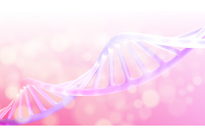 Purple DNA helix strand structure, an Illustration by art PVP - market
