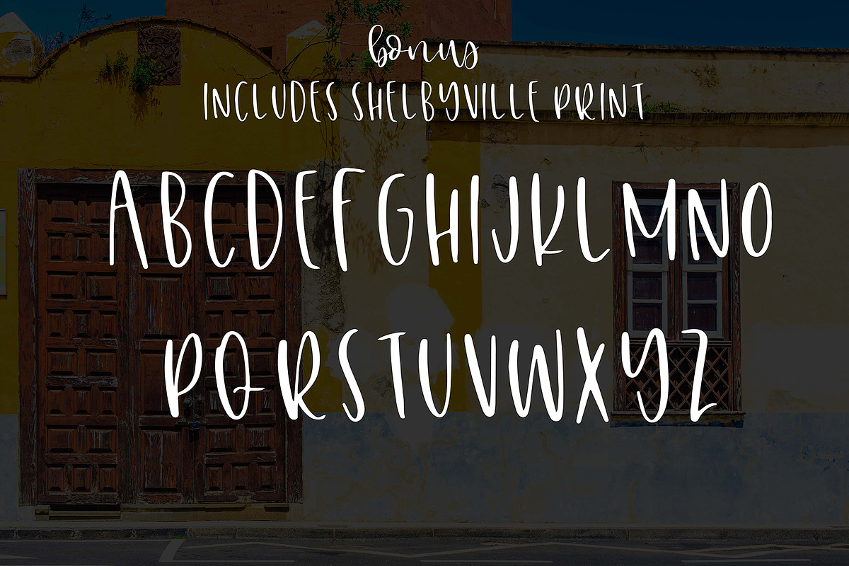 Shelbyville, a Script Font by OnTheSpotStudio (Photo 5 of 6)