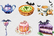 Pastel Halloween Tea Party Clipart, an Illustration by Black Bird Studio (Thumbnail 4 of 6)