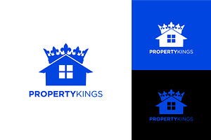 Property Kings Logo Vector Simple, a Branding & Logo Template by zaqilogo