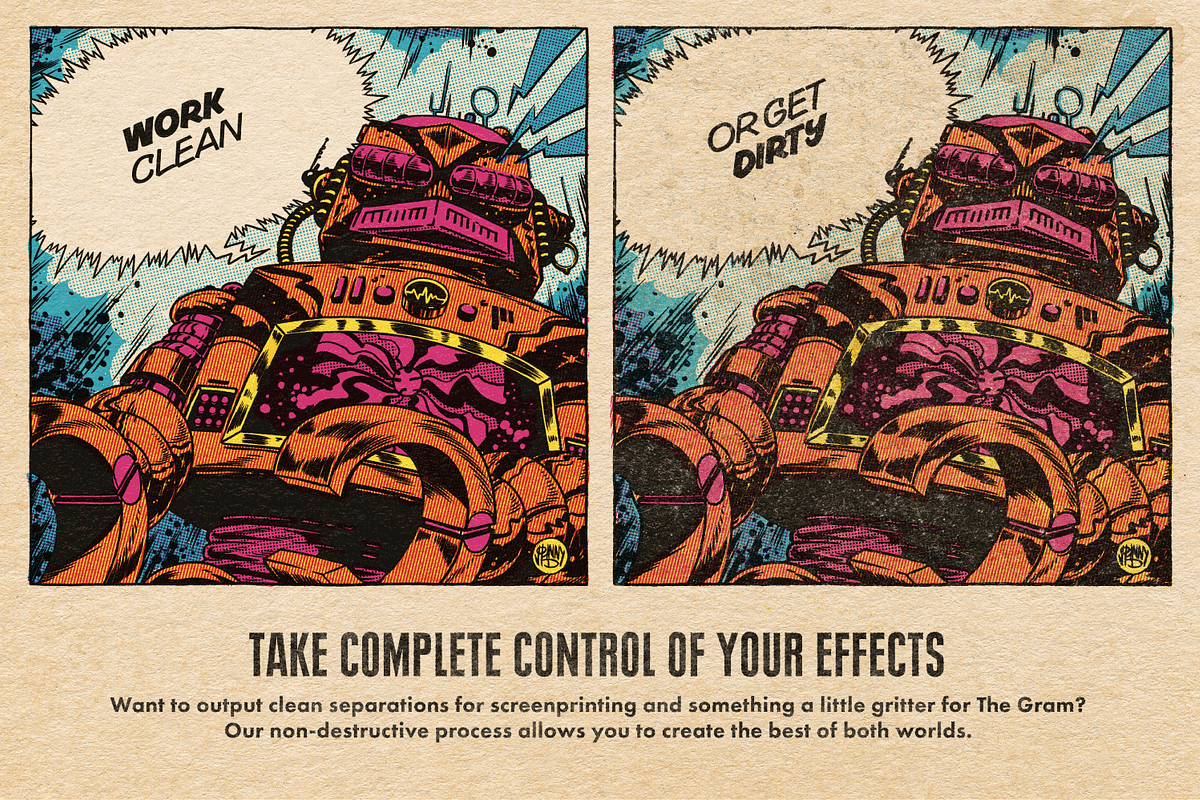 KraftTone Comic Brushes - Affinity, a Brush Add-On by True Grit Texture Supply (Photo 11 of 15)