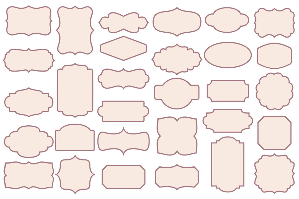 30 color frames in 6 styles, an Object Graphic by Wild Rose (Photo 6 of 8)
