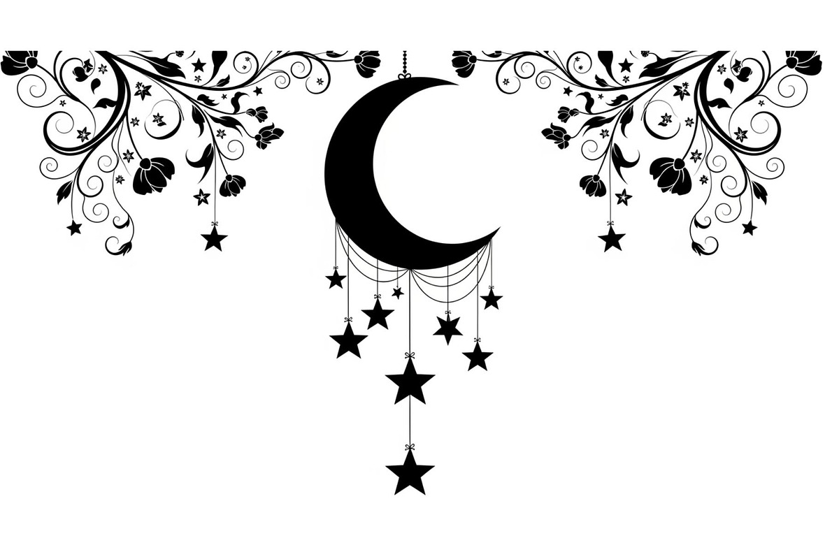 Moon Hanging Silhouette Bundle, an Illustration by Gaye Art (Photo 7 of 31)