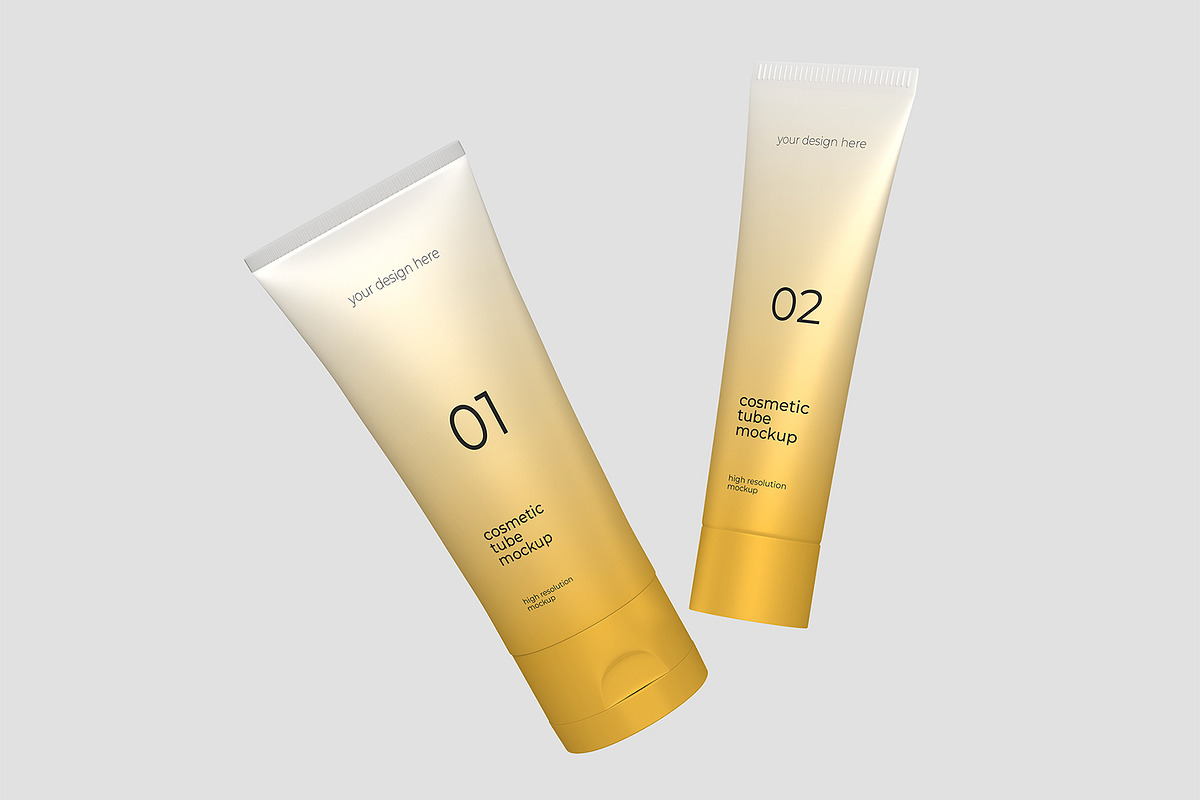 Cosmetic Tube Packaging Mockup Set, a Packaging Mockup by graphypix (Photo 8 of 12)