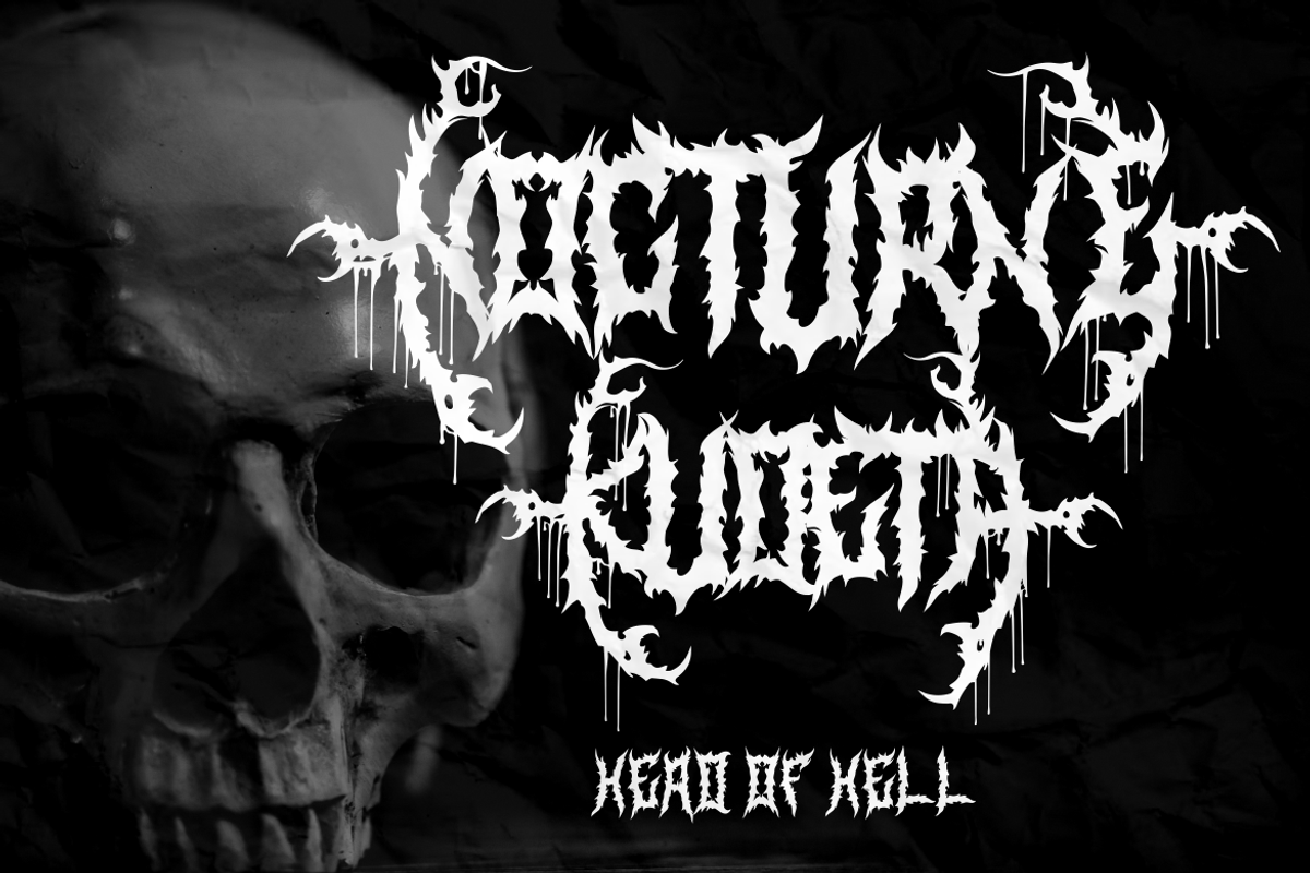 Nekros - Metal Font, a Font by PutraCetol Studio (Photo 2 of 11)