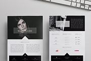 Blog Media Kit Template | Two Pages, a Stationery Template by Blogger Kit Co. (Thumbnail 1 of 6)