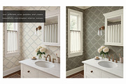 Small Bathroom Wallpaper Mockup, a Household Mockup by LinnestCreative (Thumbnail 2 of 7)
