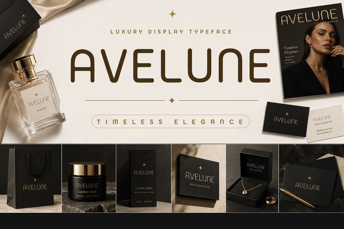 AVELUNE - Timeless Luxury Font, a Sans Serif Font by HypeWorksCo (Photo 13 of 19)