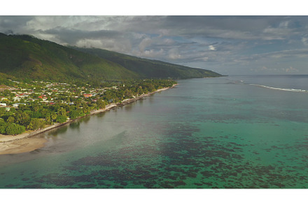 Breathtaking aerial view of tropical