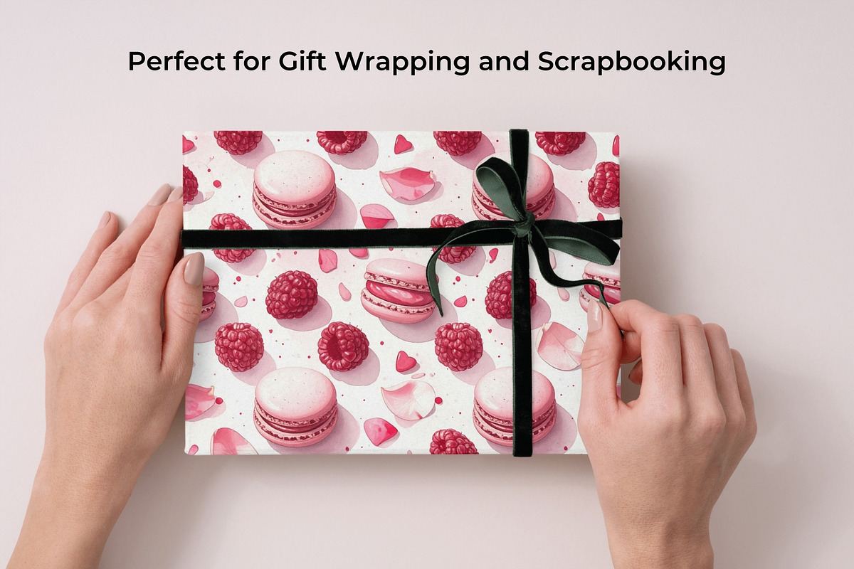 Macaron Patisserie Seamless Patterns, a Pattern Graphic by Anna Design Studio (Photo 6 of 6)