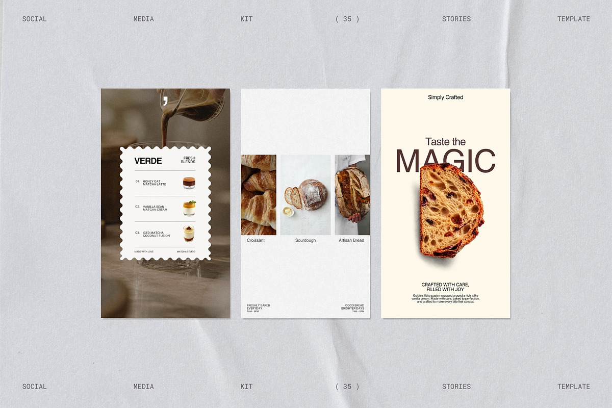 BREW | Cafe Instagram Template (I), a Social Media Template by Prapti Design (Photo 8 of 10)