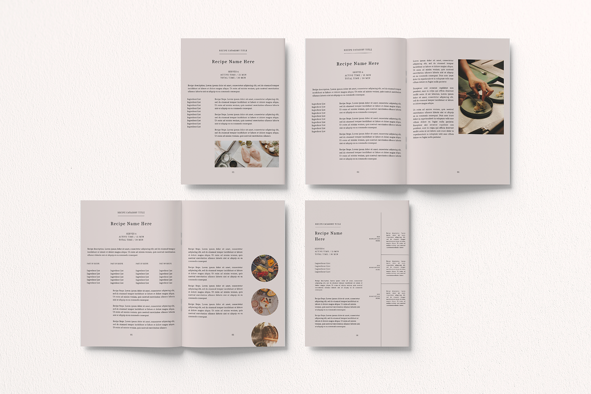 C R A V I N G | Recipe Book Canva Template preview 4