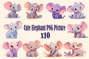 Cute animal collection 400 PNG, an Animal Illustration by DesignFolioHub (Thumbnail 22 of 34)