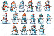Snowman Party, an Object Graphic by DreamerStarCo (Thumbnail 3 of 5)