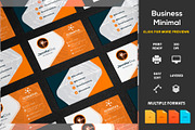 Business Card Minimal, a Business Card Template by DesignsStore (Thumbnail 1 of 4)