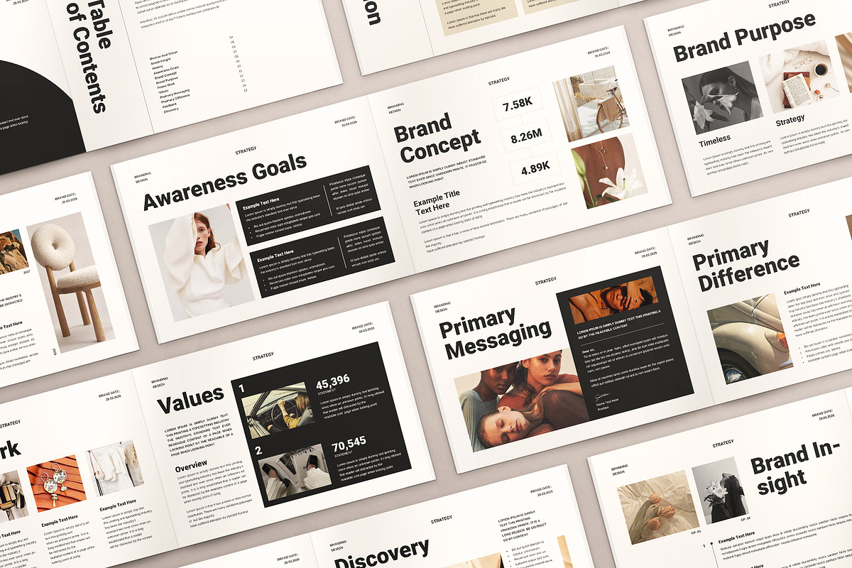 Brand Strategy Framework Template, a Brochure Template by ArtisanaAura (Photo 3 of 9)