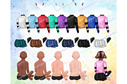 Watercolor Family, baby clipart PNG, a Person Illustration by Podcliparts (Thumbnail 7 of 10)