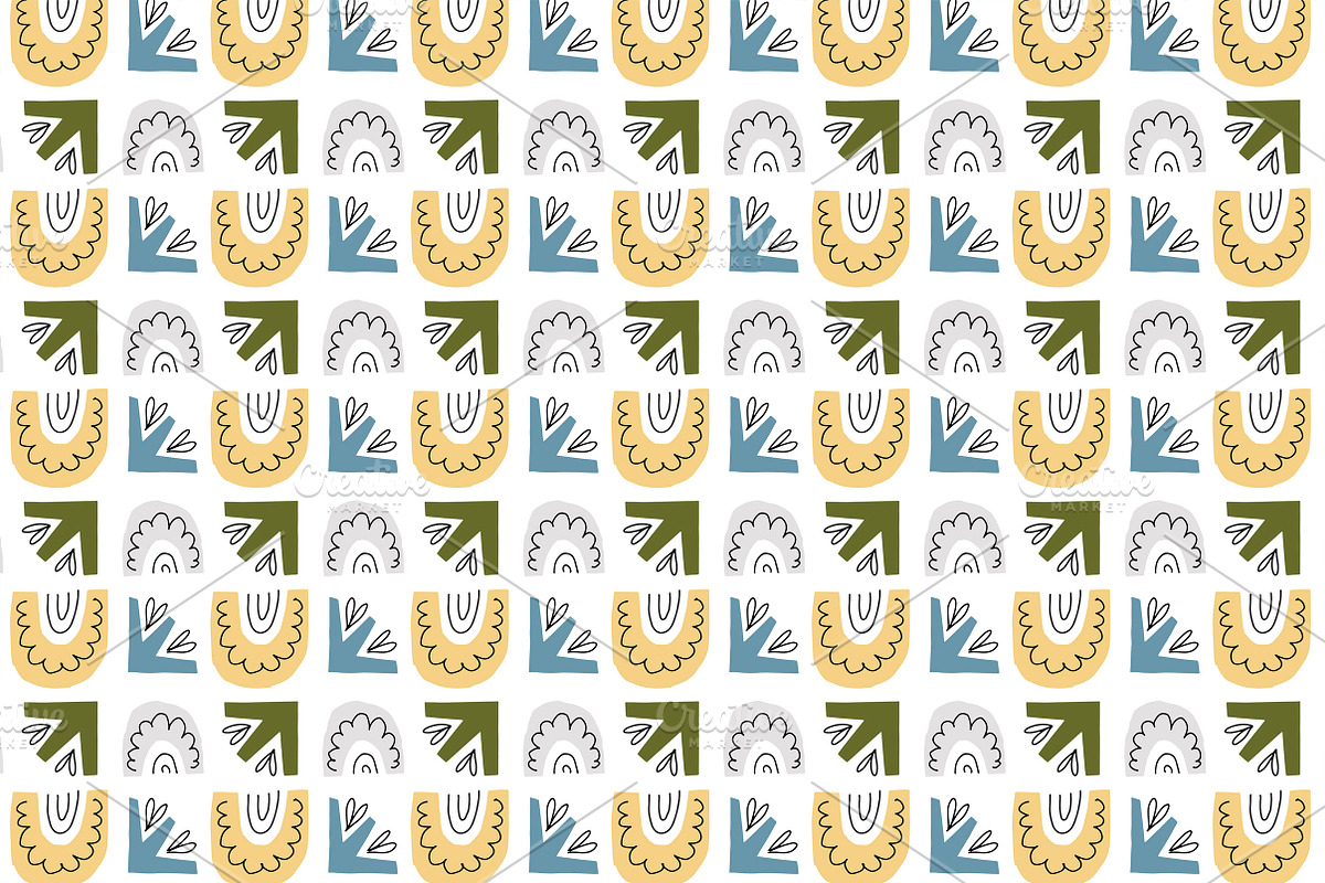 Set of papercut patterns, a Pattern Graphic by Lyolya Profitrolya (Photo 2 of 6)