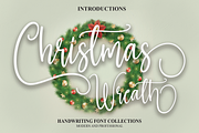 Christmas Wreath | Script Font, a Script Font by Scratchones (Thumbnail 1 of 6)