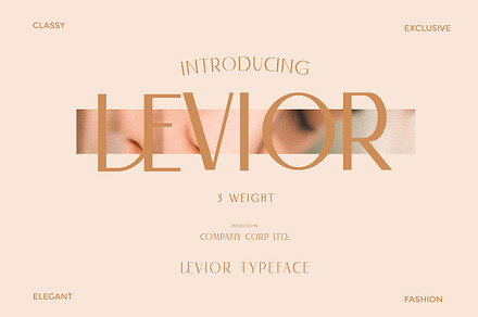 Levior - Classic Modern Typeface