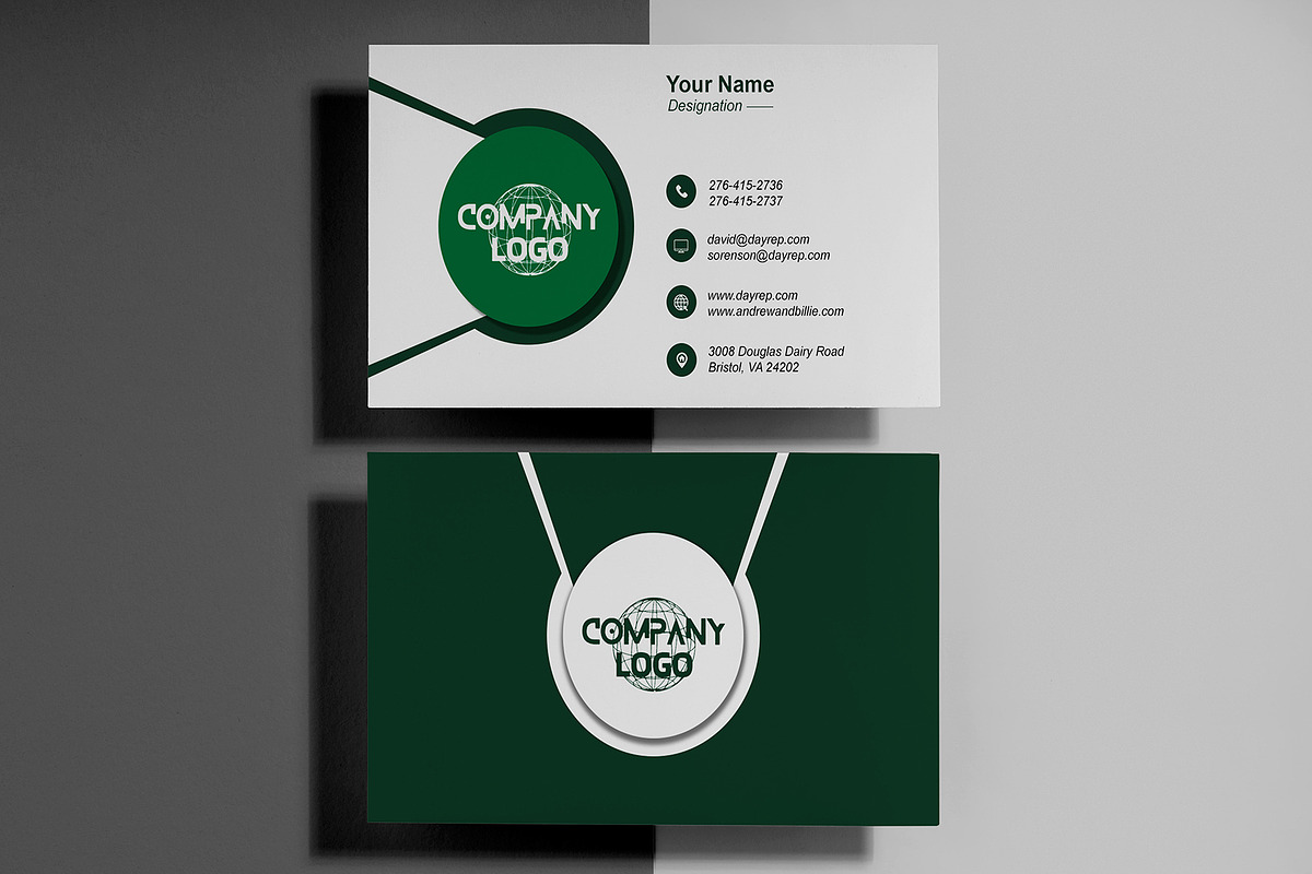 Freelancer Business Card Template PSD preview 2