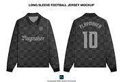 Long Sleeve Football Jersey Mockup, a Shirt Mockup by Irhasalfahad (Thumbnail 1 of 7)