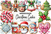 Christmas Cookie Clipart, an Illustration by DreamArtGraphic (Thumbnail 1 of 5)