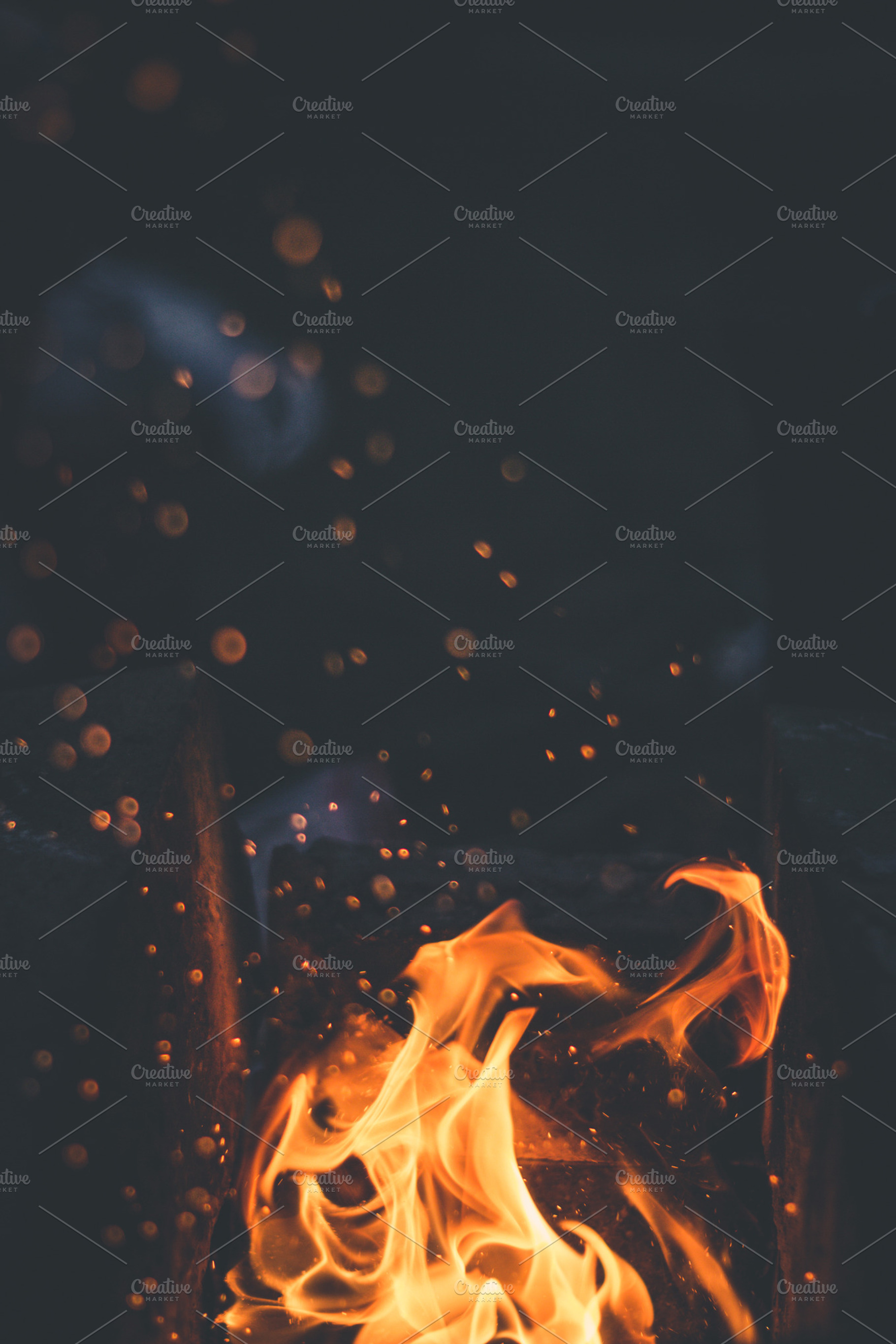 Fire containing fire, flame, and outdoors, an Abstract Photo by north.