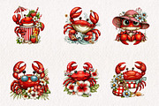 Whimsical Summer Crub Clipart, an Illustration by CreationArt (Thumbnail 5 of 7)