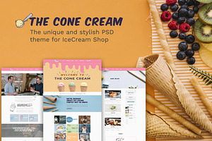 The Cone Cream PSD