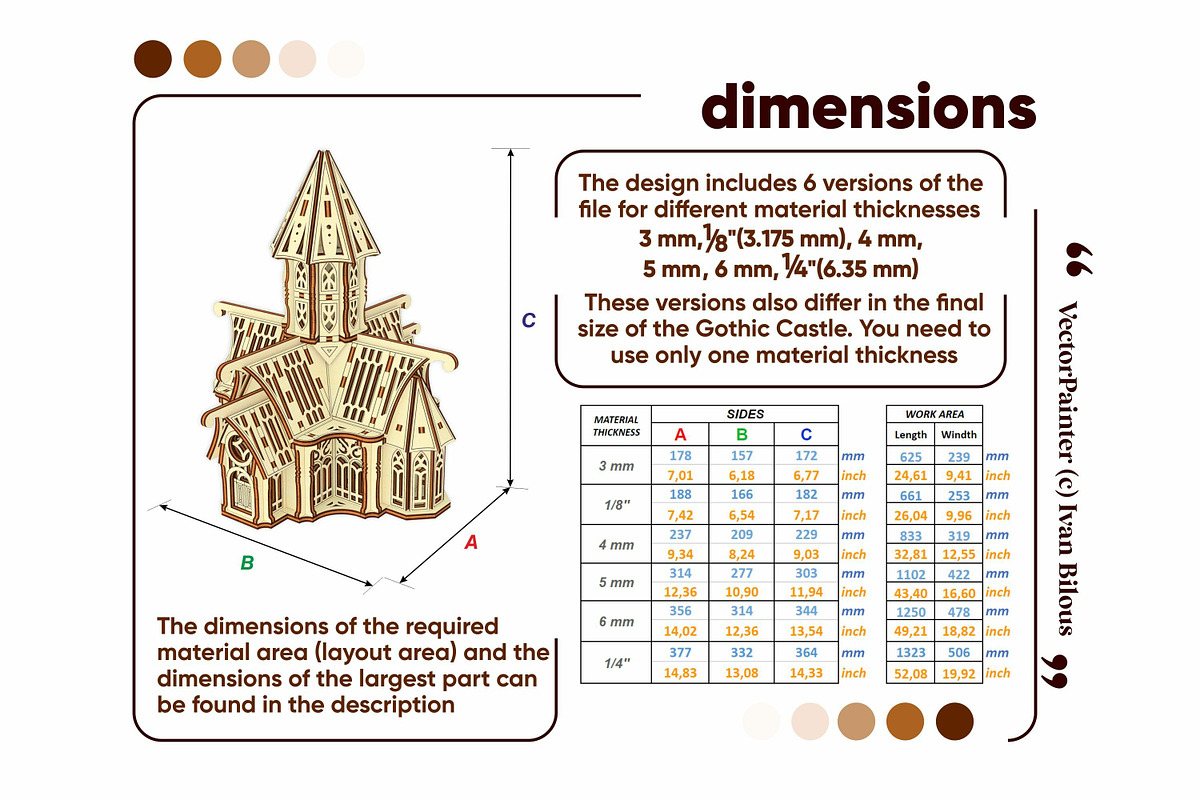 Gothic Castle Church - Laser Project, an Object Graphic by VectorPainter (Photo 10 of 12)