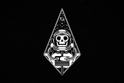 Astronaut Skull Space Logo Template, a Branding & Logo Template by vectorwithin (Thumbnail 2 of 4)