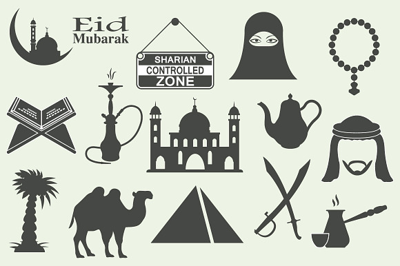 Arabic icons set preview 2