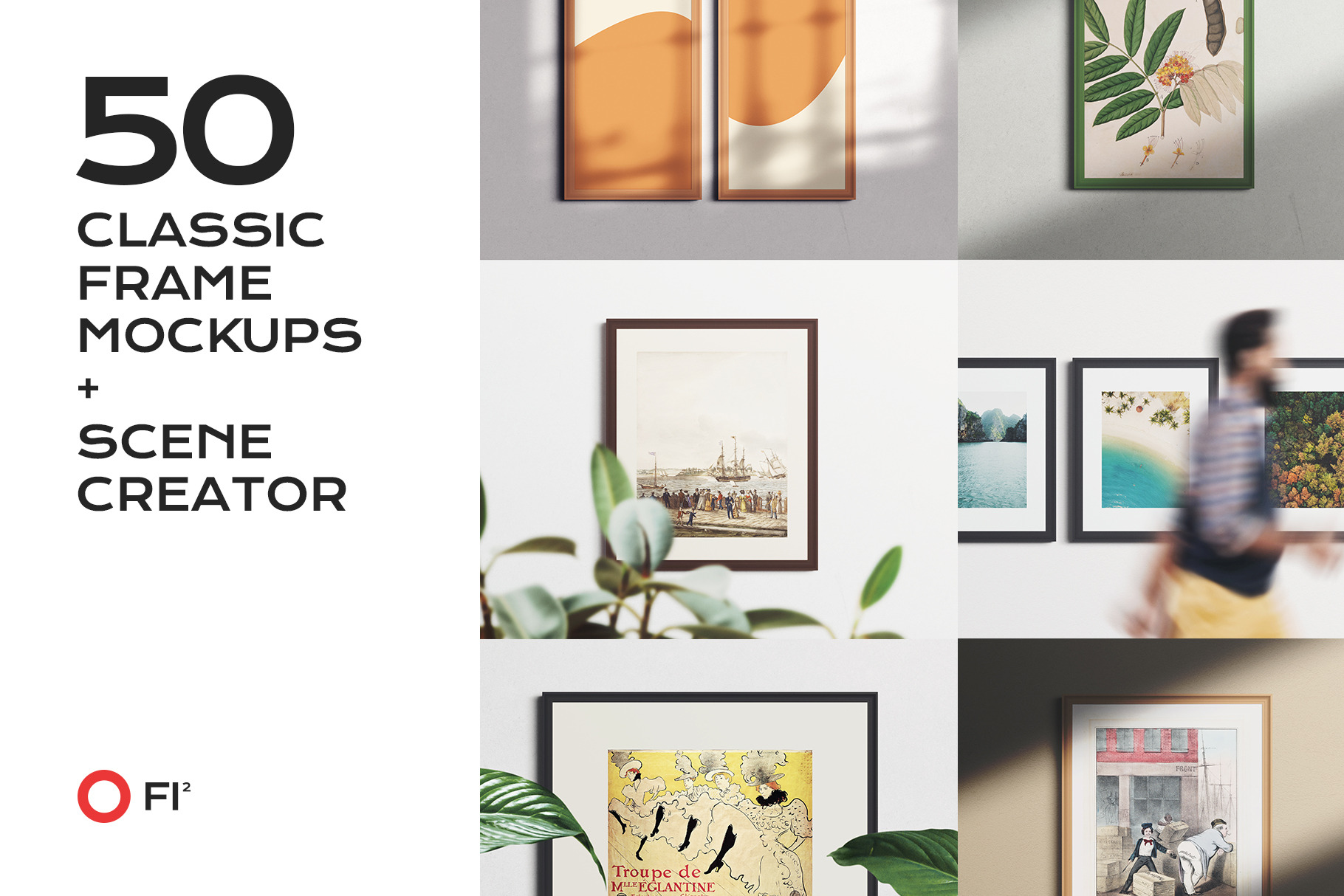 50 frame mockup bundle creator kit, a Household Mockup by FoundImages