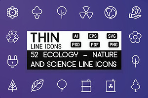 Ecology - Nature and Science Icons