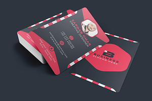 Hexagonal Visiting Card Template