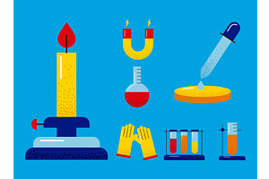 seven dna study icons, an Illustration by studiogstock