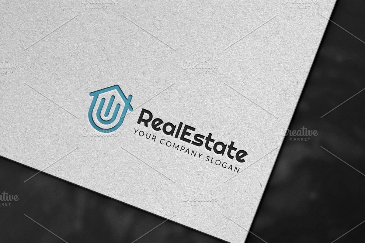 Real Estate Home Logo Template, a Branding & Logo Template by Pentaclay (Photo 3 of 4)