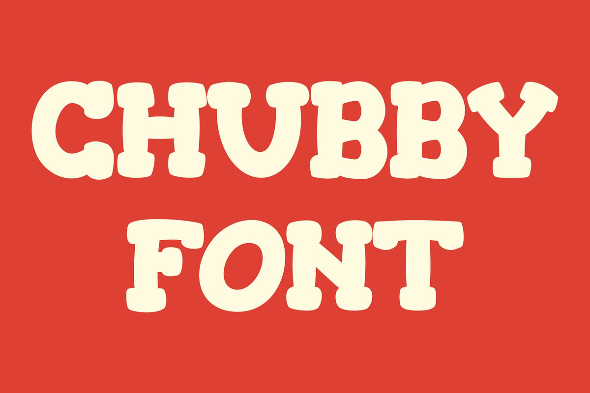 chubby vintage cute display font, a Slab Serif Font by nicollr's store (Photo 1 of 3)