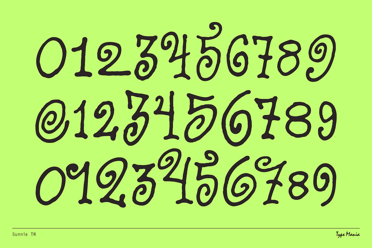 Sunnie TM – Y2K Script, a Handwritten Font by Type Mania (Photo 7 of 10)