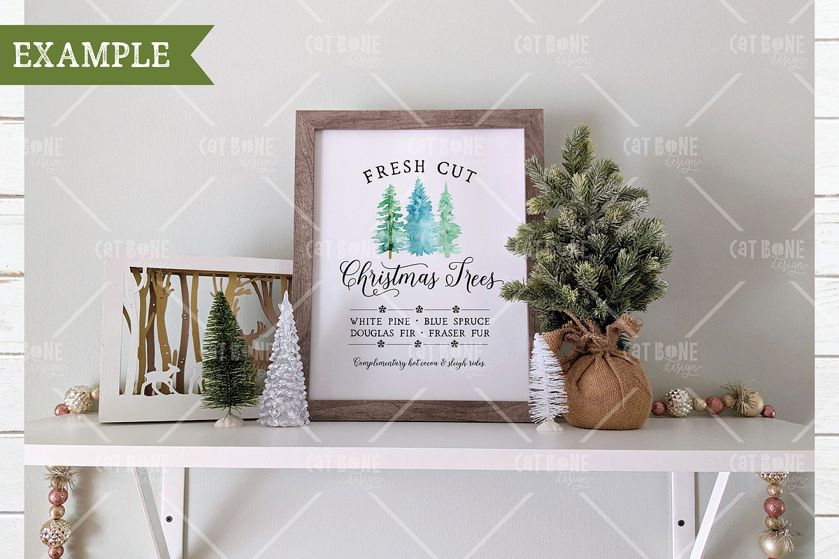 Christmas Frame Mockup 1, a Product Mockup by CatBoneDesign (Photo 2 of 3)