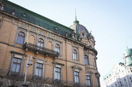 Photo of Lviv architecture in beautiful autumn day, a Holiday Photo by AtlasStudio PRO