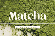 Matcha Serif Display, a Serif Font by giemons™ (Thumbnail 1 of 8)
