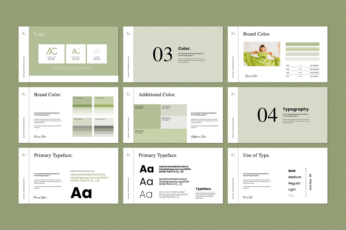 Brand Guidelines Template, a Presentation Template by CreativeSlides (Photo 4 of 7)