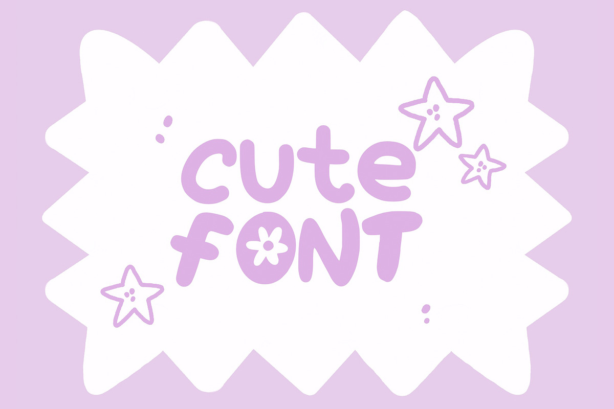 Bubble Flower- Handwritten font, a Handwritten Font by Waterystrokes (Photo 6 of 8)